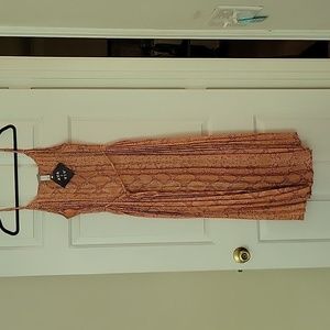 New with tags pink snake print dress